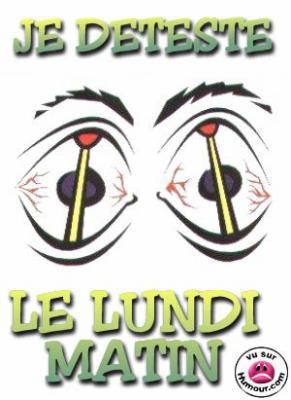 Je deteste le Lundi matin 